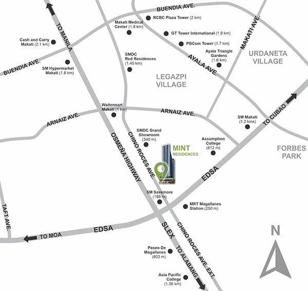 Mint Residences in Chino Roces Makati City by SMDC